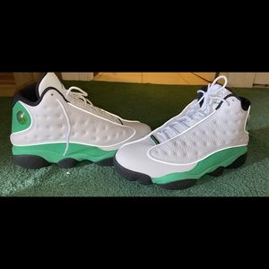 White/Green Jordan’s! BRAND NEW! NEVER WORN!!